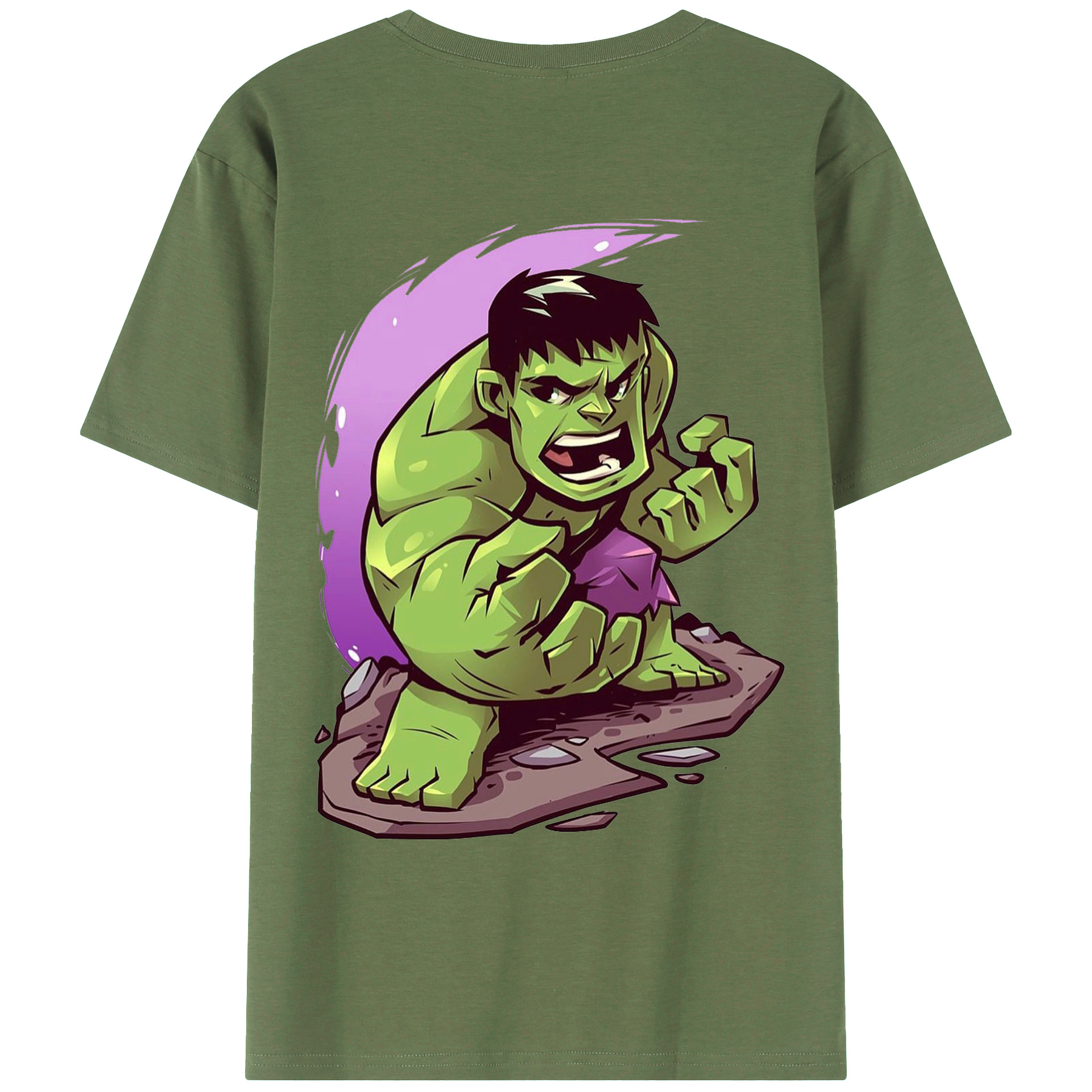 （画像用） アベンジャーズ The Avengers 綿100％ メンズ半袖Tシャツ（バックプリント） 通気性